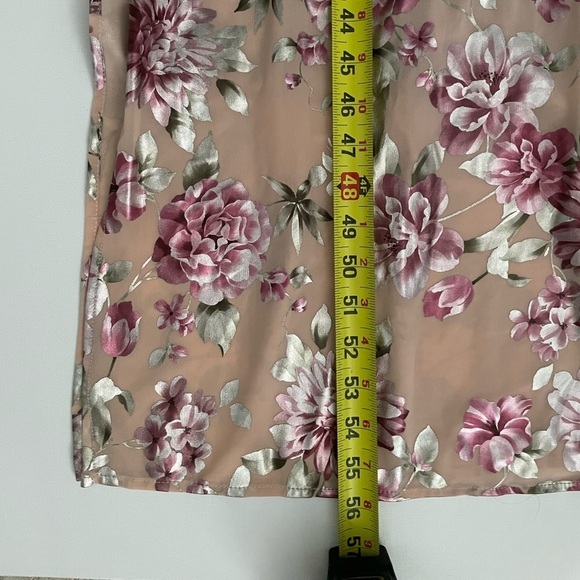 Show me your mumu Carmella Maxi Romper Floral long sleeve small pink metallic - Picture 4 of 16